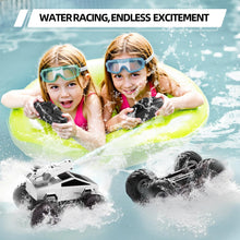 Load image into Gallery viewer, Remote Control Car RC Truck - 1:16 Amphibious Fast Car with Water Cannon and 2.4GHz Remote Control, Max 22KM/H Speed, 4WD Cyber Toy