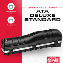 Load image into Gallery viewer, SKB Staff ATA Hard Shell Plastic Golf Travel Case for Cart Bags with Wheels