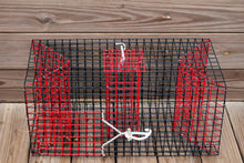 Load image into Gallery viewer, OceanBuilt Pinfish Trap – 24" x 11" x 11" Medium Bait Fish Trap – 1" Mesh Wire Trap with Dual Throats and Full-Length Baitwell – Saltwater Live Bait Trap for Pinfish