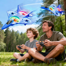 Load image into Gallery viewer, Remote Control Airplane Drone for Kids Ages 4-6-8-10-12, RC Plane Jet Drone with One Key
