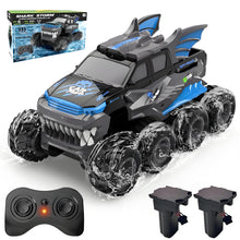 Load image into Gallery viewer, Amphibious Remote Control Car 8WD RC Monster Truck, 2.4GHZ 1:16 Waterproof All-Terrain Off-Road RC Cars Toys, Blue