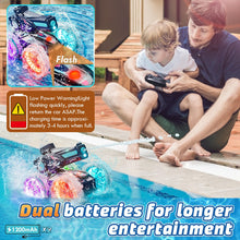 Load image into Gallery viewer, Castle Amphibious Remote Control Car, 4WD RC Cars for Boys Age 8-12 with Water Gun, Remote Control Boat for Kids, Toys