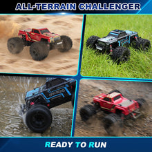 Load image into Gallery viewer, Scale 4WD Brushless RC Car for Adults - 45+ Kph Off-Road Hobby Truck 4x4, Electric Buggy, Remote Control Monster Truck