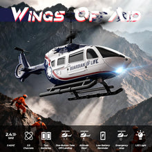 Load image into Gallery viewer, DEERC RC Helicopter,Rescue Remote Control Helicopter for Kids & Adults,Toys Helicopter with Altitude Hold, One Key take Off/Landing, LED Light, Low Battery Reminder, Gift for Boys Ages 8-12