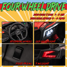 Load image into Gallery viewer, 24V Ride on Toys for Big Kids,Kids Electric Ride on Car UTV 4WD/2WD,High Speed Power Wheels with EVA Rubber Tires - Red