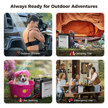 Load image into Gallery viewer, CAMPLUX Nano 3 Ultra, Constant Temperature Portable Propane Water Heater, Rechargeable Water Heater & Shower Pump, CSA Certified Safety, Propane Camping Shower, for RVs, Hiking, Fishing & Glamping