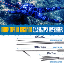 Load image into Gallery viewer, Reef Sling Spears Hawaiian Sling Pole Spear 6ft Red Fishing Spear Set