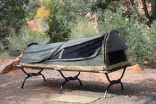 Load image into Gallery viewer, KODIAK CANVAS 1-Person Canvas Swag Tent with Sleeping Pad, Olive, One Size