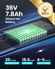 Load image into Gallery viewer, Adults Electric Scooter with Large Middle Basket, 550W Motor 18.6 MPH 20 Mile Distance, Foldable E-Scooter