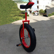 Load image into Gallery viewer, 24inch Skid-Proof Wheel Unicycle Bike Mountain Tire Cycling Self Balancing Exercise Balance Cycling Bikes Cycling Outdoor Sports Fitness Exercise,Red,24"