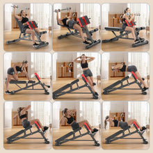 Load image into Gallery viewer, K KiNGKANG Adjustable Weight Bench,Multi-Functional Roman Chair for Full All-in-One Body Workout Hyper Back Extension and Sit up