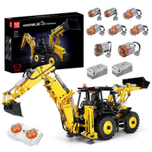 Load image into Gallery viewer, Excavator and Bulldozer 2 in 1, RC Bulldozer Building Set for Boys, APP Remote Control Truck Construction Vehicles Model with Motors