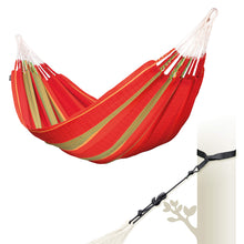 Load image into Gallery viewer, LA SIESTA Flora Classic Cotton Hammock - Extra Large, Portable, 2 Person - King, Chili