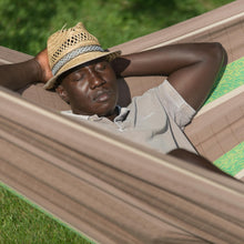 Load image into Gallery viewer, LA SIESTA Flora Classic Cotton Hammock & CasaMount, Extra Large 2 Person Hammock - King, Chocolate