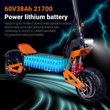 Load image into Gallery viewer, Electric Scooter Adults, 6000W Dual Motor Top Speed 52 MPH Distance Traveled 70 Miles, 11" Off-Road Tires
