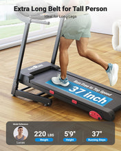 Load image into Gallery viewer, THERUN Incline Treadmill - Black Red