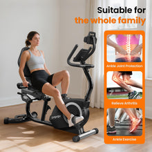 Load image into Gallery viewer, Recumbent Exercise Bike for Home Use, Quiet Recumbent Stationary Bikes -Silver