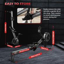 Load image into Gallery viewer, PASYOU Air Rowing Machine for Home,10-Level Resistance 350lbs Rower Machine,Foldable Row Machines Commercial with 54in Rail and Bluetooth Backlit Monitor, Adjustable Tablet Holder PR70