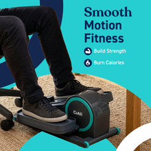 Load image into Gallery viewer, Cubii GO Under Desk Elliptical Bike, Portable Low Impact Leg Exerciser for Home and Office | Compact Exercise Machine with 10 Resistance Levels, LCD Display & App Tracking