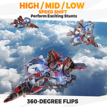 Load image into Gallery viewer, RC Fighter Airplane丨Mini Drone Remote Control Jet Plane Stunt Drone for Adults & Kids Toy with Light, Red