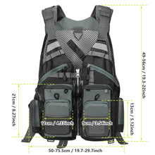 Load image into Gallery viewer, Gonex Fly Fishing Vest for Men Women, Trout, Adjustable Size, 18 Pockets