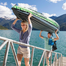 Load image into Gallery viewer, INTEX Challenger Inflatable Kayak Series: Includes Deluxe 86in Kayak Paddles and High-Output Pump – SuperStrong PVC – Adjustable Seat with Backrest – Removable Skeg – Cargo Storage Net