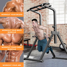 Load image into Gallery viewer, ZENOVA Pull Up Bar Dip Bar - Foldable with 400 LBS Weight Capacity