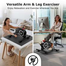 Load image into Gallery viewer, pooboo Under Desk Bike Pedal Exerciser - Black