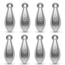 Load image into Gallery viewer, Bank Sinkers Fishing Weights, No-Roll Hexagonal, Surf & Catfish Saltwater