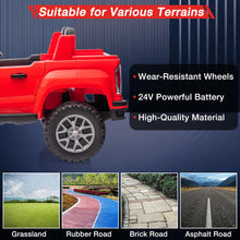 Load image into Gallery viewer, 24V 2-Seater Ride On Truck Car, Licensed GMC Battery Powered Electric Kids Car with Remote Control, LED Lights, MP3