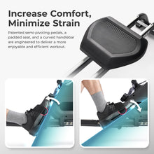 Load image into Gallery viewer, Sunny Health & Fitness Smart Silent Magnetic Rowing Machine with Dual Slide Rail