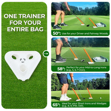 Load image into Gallery viewer, Golf Swing Training Aid - Alignment Discs & Rods | Corrects Setup, Posture, Swing Plane & Path to Fix Slice and Hook | Achieve Consistent Contact, Increase Distance & Accuracy