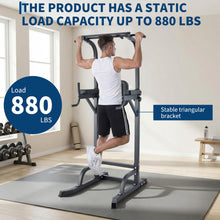 Load image into Gallery viewer, Free Standing Power Tower Pull Up Bar and Dip Station