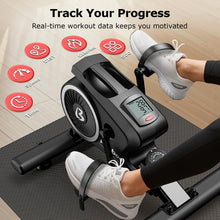 Load image into Gallery viewer, pooboo Under Desk Bike Pedal Exerciser - Black