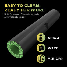 Load image into Gallery viewer, Pure Plank Reversible Yoga Mat - 5mm Thick Dual Sided Non-Slip Exercise Mat Made with 100% Recyclable Natural Rubber Eco-Friendly Fitness Pad for Core Training, HIIT, Pilates & Home Gym 26x71"