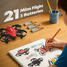 Load image into Gallery viewer, Veeniix V995 Red Mini Drone for Kids and Beginners,Indoor RC Quadcopter Plane with 3D Flips