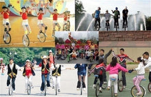 Load image into Gallery viewer, Wheel Unicycles 20"(51cm) Wheel Unicycle for Adult, Aluminum Alloy Rim and Steel Frame, Adjustable Seat Height, Loads 150kg (Black)