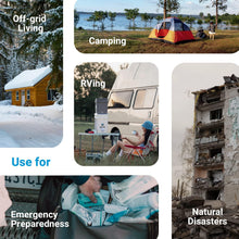 Load image into Gallery viewer, Uzima UZ-2 Camping Water Filter and Drinking Water Filter System, Portable Survival Camping Essentials, Backpacking Purification Gear for Glamping, Hiking, and Hunting Essentials and Military Gear