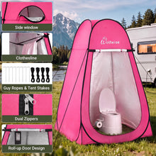 Load image into Gallery viewer, WolfWise Pop Up Shower Tent for Camping Essentials, Compact & Lightweight