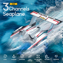 Load image into Gallery viewer, RC Plane for Water Land & Air, Amphibious Tri-Phibian Aircraft, 3CH Remote Control Plane W/ 2 Batteries, 2.4GHz RTF Airplane Glider