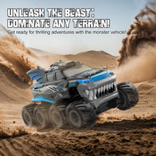 Load image into Gallery viewer, Amphibious Remote Control Car 8WD RC Monster Truck, 2.4GHZ 1:16 Waterproof All-Terrain Off-Road RC Cars Toys, Blue