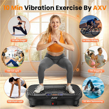 Load image into Gallery viewer, AXV Vibration Plate Fitness Platform Exercise Machine Vibrating Shaking Full Body Shaker Workout Vibrate Stand Shake Board Sport for Weight Loss Fat Burner for Gym Home Office