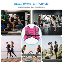 Load image into Gallery viewer, ZELUS Weighted Vest, 6lb/8lb/12lb/16lb/20lb/25lb/30lb Weight Vest with Reflective Stripe for Workout, Strength Training, Running, Fitness, Muscle Building, Weight Loss, Weightlifting, Pink(12lb)
