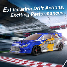 Load image into Gallery viewer, RC Drift Cars 1/18 Scale High Speed Performance with Gyro, 2.4GHz Remote Control Cars 28 KM/H RTR with 2 Rechargeable Batteries
