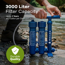 Load image into Gallery viewer, Trailgo Pro Portable Water Filter for Camping - Water Purifier Survival