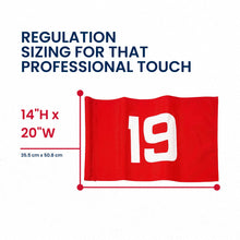 Load image into Gallery viewer, Standard Golf 19th Hole Pin Flag = 14" x 20"