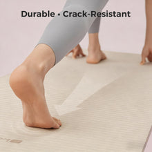 Load image into Gallery viewer, Keep 72" x 24" TPE Yoga Mat Non Slip, 1/4 Inch (6mm) Exercise Mat for Home Workout, Gym, Yoga, Pilates & Stretching with Carrying Strap, Oat White
