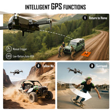 Load image into Gallery viewer, GPS Drone with 4K Camera for Adults 5" Screen FPV RC Quadcopter Auto Return