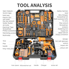 Load image into Gallery viewer, IZIO 42-Piece General Home Repair Tool Set with Drill, Grinder & Multimeter - Ideal Gift Idea for Men, Dad, Husband, Homeowners - Complete DIY Hand Tool Kit for Housewarming, Birthday, Christmas
