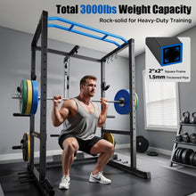 Load image into Gallery viewer, Sportsroyals Squat Rack, LAT Power Cage, Power Rack Multi-Function with Pulley System and Training Attachments for Home Gym